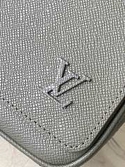 	 Colestore Louis Vuitton District PM Taiga in Grey Green 26 x 20 x 7cm - 3