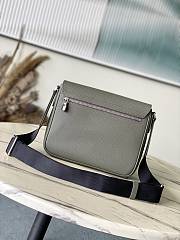 	 Colestore Louis Vuitton District PM Taiga in Grey Green 26 x 20 x 7cm - 2