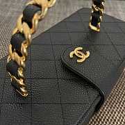 Colestore Chanel Vintage Chanel Rectangular Vanity Box Black 22x10x8.5cm - 5