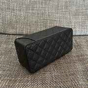 Colestore Chanel Vintage Chanel Rectangular Vanity Box Black 22x10x8.5cm - 3