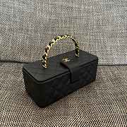 Colestore Chanel Vintage Chanel Rectangular Vanity Box Black 22x10x8.5cm - 2