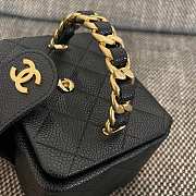 	 Colestore Chanel Vintage Chanel Rectangular Vanity Box Black 11x9.5x8.5cm - 6