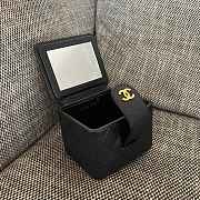 	 Colestore Chanel Vintage Chanel Rectangular Vanity Box Black 11x9.5x8.5cm - 5