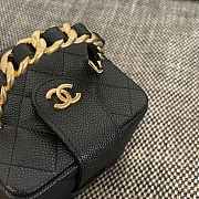 	 Colestore Chanel Vintage Chanel Rectangular Vanity Box Black 11x9.5x8.5cm - 4