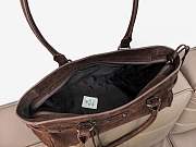 Colestore Balenciaga Le City Bag East-West in Light Espresso Waxed Suede Calfskin Brass Hardware 32x9x17cm - 5