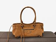 Colestore Balenciaga Le City Bag East-West in Camel Suede Calfskin Brass Hardware 32x9x17cm - 1