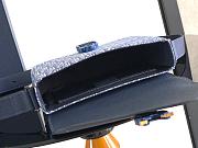 Colestore Dior Saddle Small Messenger Bag with Flap Light Blue Dior Oblique Trio Jacquard and Deep Blue Grained Calfskin 23 x 17.5 x 6cm - 5