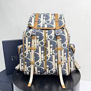 Colestore Dior Hit the Road Backpack with Flap Blue and Beige 43 x 43 x 18cm - 1