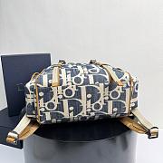 Colestore Dior Hit the Road Backpack with Flap Blue and Beige 43 x 43 x 18cm - 5
