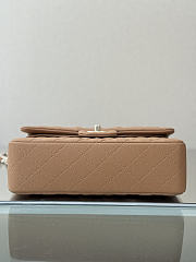 Colestore Chanel Classic Flap Bag Dark Beige Caviar Leather 23x14.5x6cm - 5