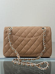 Colestore Chanel Classic Flap Bag Dark Beige Caviar Leather 23x14.5x6cm - 3