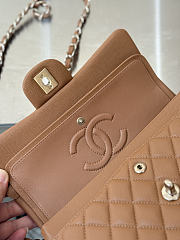 Colestore Chanel Classic Flap Bag Dark Beige Caviar Leather 23x14.5x6cm - 2