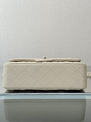 Colestore Chanel Classic Flap Bag Cream Caviar Leather 23x14.5x6cm - 4