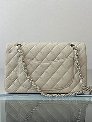 Colestore Chanel Classic Flap Bag Cream Caviar Leather 23x14.5x6cm - 2