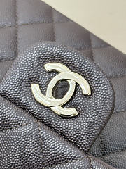 Colestore Chanel Classic Flap Bag Dark Brown Caviar Leather 23x14.5x6cm - 2