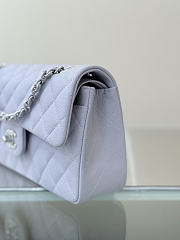 Colestore Chanel Classic Flap Bag Lilac Caviar Leather 23x14.5x6cm - 6
