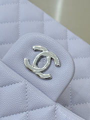 Colestore Chanel Classic Flap Bag Lilac Caviar Leather 23x14.5x6cm - 3