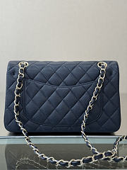 Colestore Chanel Classic Flap Bag Navy Caviar Leather 23x14.5x6cm - 5