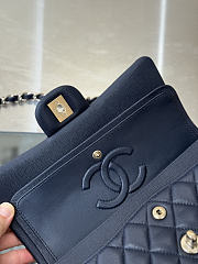 Colestore Chanel Classic Flap Bag Navy Caviar Leather 23x14.5x6cm - 2