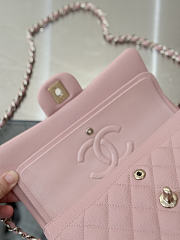 Colestore Chanel Classic Flap Bag Soft Pink Caviar Leather 23x14.5x6cm - 5