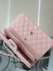 Colestore Chanel Classic Flap Bag Soft Pink Caviar Leather 23x14.5x6cm - 3