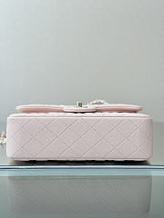 Colestore Chanel Classic Flap Bag Rose Sakura Caviar Leather 23x14.5x6cm - 5