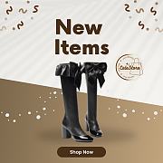 Colestore Chanel High-top Boots Lambskin & Glossy Calfskin Black  - 1