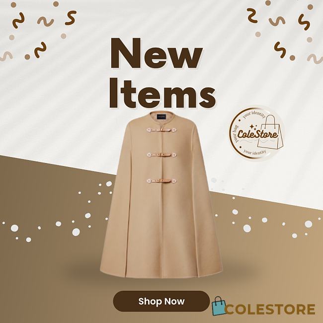 Colestore Louis Vuitton Cape Coat Luxury Beige - 1
