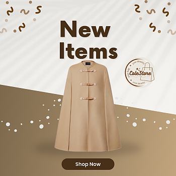 Colestore Louis Vuitton Cape Coat Luxury Beige