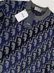 Colestore Dior Oblique Sweater Gray Wool Jacquard - 6
