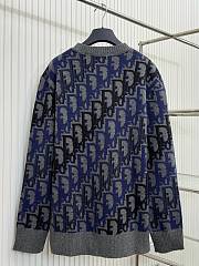 Colestore Dior Oblique Sweater Gray Wool Jacquard - 4