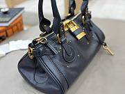 Colestore Chloé Paddington Bag In Grained Leather Black 36x18x16cm - 4