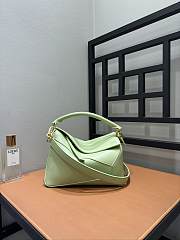 Colestore Loewe Small Puzzle Edge bag in Classic Calfskin Mint Green 24x10x14cm - 3