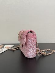 Colestore Chanel Backpack Quilted Sequins & Gold-Tone Metal Pink 19x19x5.5cm - 6