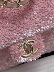 Colestore Chanel Backpack Quilted Sequins & Gold-Tone Metal Pink 19x19x5.5cm - 5