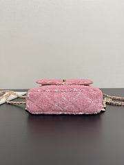 Colestore Chanel Backpack Quilted Sequins & Gold-Tone Metal Pink 19x19x5.5cm - 3