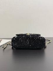 Colestore Chanel Backpack Quilted Sequins & Gold-Tone Metal Black 19x19x5.5cm - 5