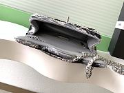 Colestore Chanel Flap bag Sequin & Silver Plated Metal Silver & Black 21x8x14cm - 5