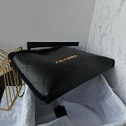 	 Colestore Chanel 22 Bag Black Suede and Black Shearling 39x42x8cm - 3