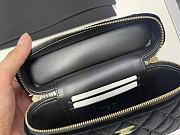 Colestore Chanel Vanity bag with Strap Velvet, Stones & Gold Plated Metal Black  17 x 19.5 x 5cm - 4