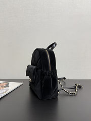 Colestore Chanel Backpack Suede & Gold Metal Black  22 x 22.5 x 8.5cm - 6