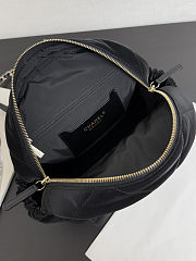 Colestore Chanel Backpack Suede & Gold Metal Black  22 x 22.5 x 8.5cm - 2