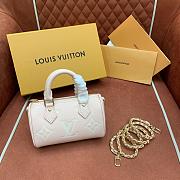 Colestore Louis Vuitton Nano Speedy Monogram Empreinte Pink White 16 x 7.5 x 10cm  - 1