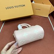 Colestore Louis Vuitton Nano Speedy Monogram Empreinte Pink White 16 x 7.5 x 10cm  - 5