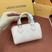 Colestore Louis Vuitton Nano Speedy Monogram Empreinte Pink White 16 x 7.5 x 10cm  - 3