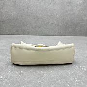 Colestore Balmain Mini Anthem bag in White Leather 30x9x12cm - 2