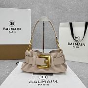 Colestore Balmain Mini Anthem bag in Beige Leather 30x9x12cm - 1