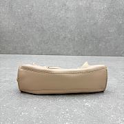Colestore Balmain Mini Anthem bag in Beige Leather 30x9x12cm - 4
