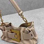 Colestore Balmain Mini Anthem bag in Beige Leather 30x9x12cm - 3