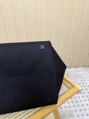 Colestore The Row Park Tote Three Canvas Bag in Cotton and Leather Black/Blue 25x24x28cm - 2